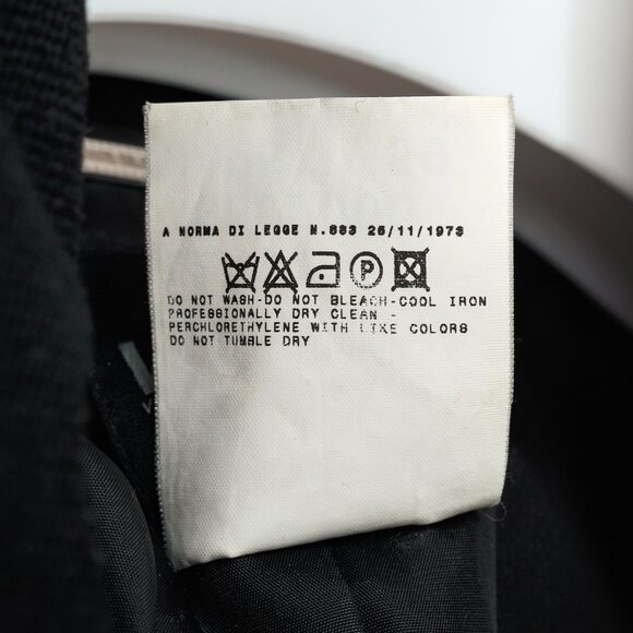 Versus Versace Black Fuzzy Wool Lace-Trim Coat - Picture 11 of 11